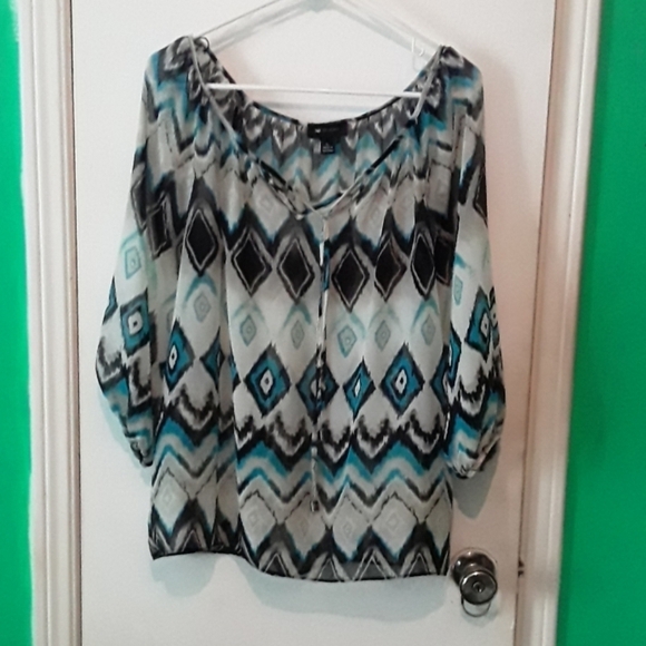 AB Studio Sheer Shirt - Picture 1 of 7